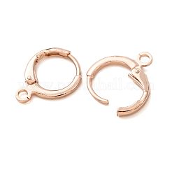 Brass Leverback Earring Findings&nbsp;KK-CBA8EB2-08RG
