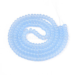 Baking Paint Imitation Jade Glass Beads Strands&nbsp;GLAA-T025-8mm-16