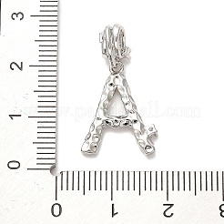 Rack Plating Brass Micro Pave Cubic Zirconia European Dangle Charms&nbsp;KK-L210-015P-A