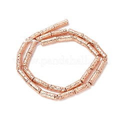 Electroplated Natural Lava Rock Beads Strands&nbsp;G-G984-02RG