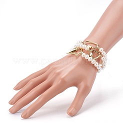 Brass Link Bracelets Set&nbsp;BJEW-JB05955