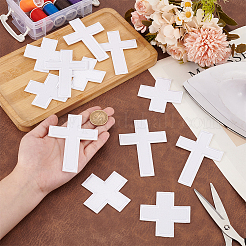 12Pcs 2 Styles Cross Polyester Embroidery Sew on Appliques&nbsp;PATC-FG0002-08