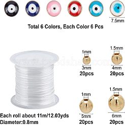 116Pcs DIY Evil Eye Style Bracelet Making Kits&nbsp;DIY-NB0005-01