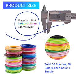 30 Bundles 30 Colors 3D Printing Pen Filament&nbsp;DIY-WH0021-40