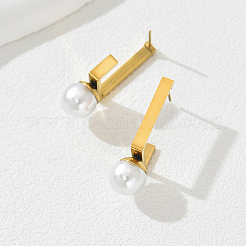 Stainless Steel Round Stud Earrings&nbsp;YH0662
