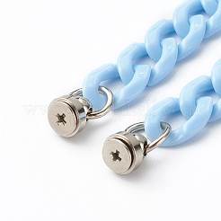 Opaque Acrylic Curb Chain Phone Case Chain&nbsp;HJEW-JM00512-05