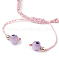 Glass Seed Beaded Braided Beads Bracelets for Women&nbsp;BJEW-MZ00122-04