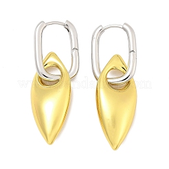 Horse Eye Brass Hoop Earrings for Women&nbsp;EJEW-U057-06D-03GP