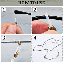 1Pc Polymer Clay with Alloy and Crystal Neck Strap for Eyeglasses&nbsp;AJEW-CN0005-04E