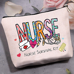 Polycotton Canvas Stroage Bags&nbsp;ABAG-WH0029-056