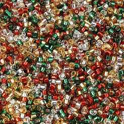 4 Colors 11/0 Christmas MIYUKI Delica Seed Beads&nbsp;SEED-X0058-20