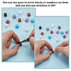 140Pcs 7 Colors Opaque Acrylic Beads&nbsp;AJEW-PA0001-04