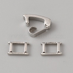 Brass Fold Over Clasps&nbsp;KK-WH0079-109B-P