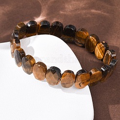 Natural & Synthetic Mixed Gemstone Faceted Beaded Stretch Bracelets for Women&nbsp;BJEW-K251-07