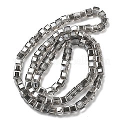 Electroplate Glass Beads Strands&nbsp;EGLA-H108-01A-PL01