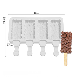 Food Grade DIY Rectangle Ice-cream Silicone Molds&nbsp;LS-DIY-D062-03B