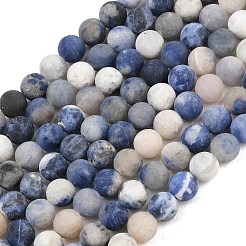 Natural Sodalite Beads Strands&nbsp;G-D691-8mm