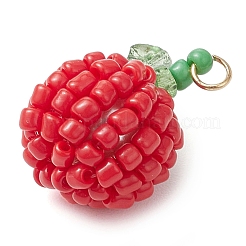 Seed Beads Beaded Pendants&nbsp;PALLOY-TA00159-02