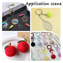 60Pcs Iron Split Key Rings&nbsp;DIY-SP0004-17P