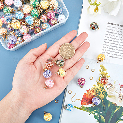 DIY Globe Dangle Earring Making Kits&nbsp;DIY-PH0013-05G