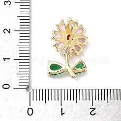 Brass Cubic Zirconia Pendants&nbsp;KK-L253-29G-02