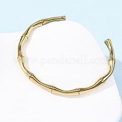 304 Stainless Steel Cuff Bangles&nbsp;BJEW-B150-01G
