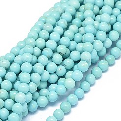 Natural Magnesite Beads Strands&nbsp;G-F604-04-6mm