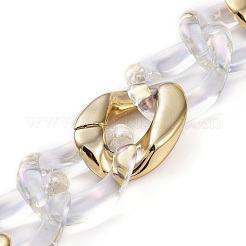 Handmade CCB Plastic Curb Chains&nbsp;AJEW-JB00653