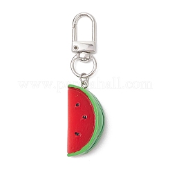 3Pcs Watermelon Resin Pendant Decorations&nbsp;HJEW-JM02582