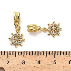 Rack Plating Brass Micro Pave Cubic Zirconia Charms&nbsp;KK-S398-10A