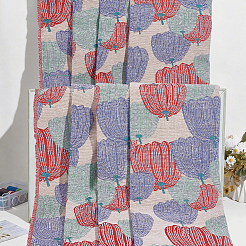 Pumpkin Pattern Polycotton Fabrics&nbsp;DIY-WH0128-91
