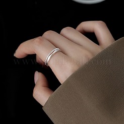 Adjustable Brass Cuff Open Rings for Women&nbsp;FS-WG65B8B-01