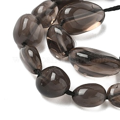 Natural Ice Obsidian Beads Strands&nbsp;X-G-P497-01A-15