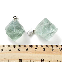 Natural Fluorite Pendants&nbsp;G-K338-15P
