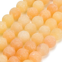 Natural Yellow Calcite Beads Strands&nbsp;GG-CBAA3AB-01-12mm