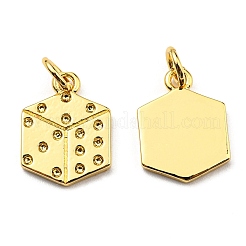 Brass Pendant Rhinestone Settings&nbsp;KK-K341-04G