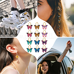 Printed Alloy Enamel Pendants&nbsp;PALLOY-PH01614