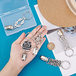 5Pcs 5 Styles Iron Retro Hat Clips&nbsp;FIND-PH0005-79