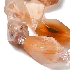 Natural Cherry Blossom Agate Beads Strands&nbsp;G-NH0005-B01-01
