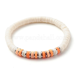 Synthetic Hematite & Polymer Clay Hieishi Stretch Bracelets Set for Women&nbsp;BJEW-JB07430