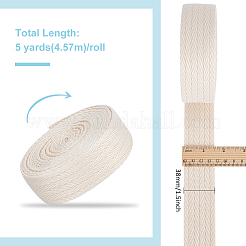 5 Yards Polycotton Ribbon&nbsp;OCOR-WH0045-24C