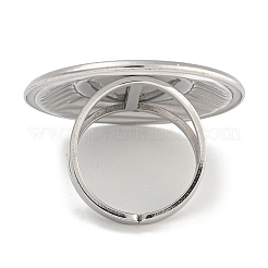 304 Stainless Steel Ring Components&nbsp;RJEW-U014-14P