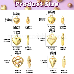 180Pcs 6 Styles CCB Plastic Pendants&nbsp;CCB-YW0001-79