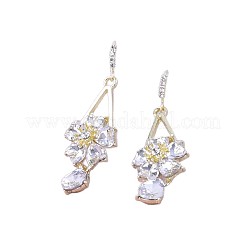 Zinc Alloy Crystal Rhinestone Dangle Earrings&nbsp;FS-WGC114E-01