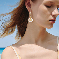16Pcs 2 Colors Brass Hoop Earrings Findings&nbsp;KK-BBC0013-93