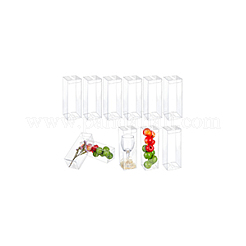 Transparent PET Tea Storage Boxes&nbsp;CON-WH0106-08H