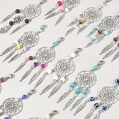 32Pcs 11 Style Tibetan Style Alloy Big Pendants&nbsp;HJEW-NB0001-23