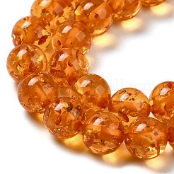 Resin Imitation Amber Beads Strands&nbsp;RESI-Z017-01B