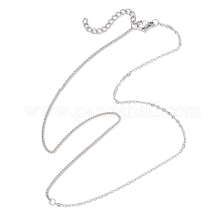 1.5MM Brass Cable Chain Curb Chain Necklaces for Women&nbsp;NJEW-JN05555-01