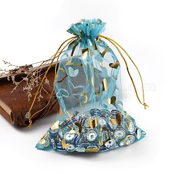 Heart Printed Organza Bags&nbsp;OP-X0001-06